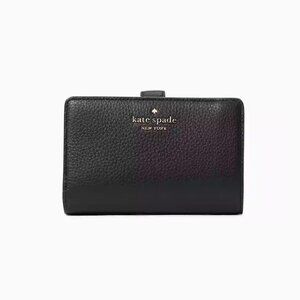 Kate Spade Leila Medium Compact Bifold Wallet BLACK